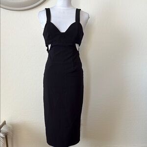 Gianni Bini Black Sweetheart Bodycon Dress. 0